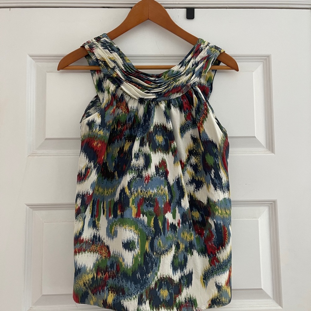 Vera Wang Multicolor Patterned Blouse - image 2